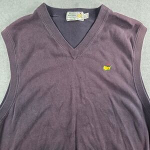 Augusta National Golf Shop Sweater Vest Mens XL Masters Logo Cotton